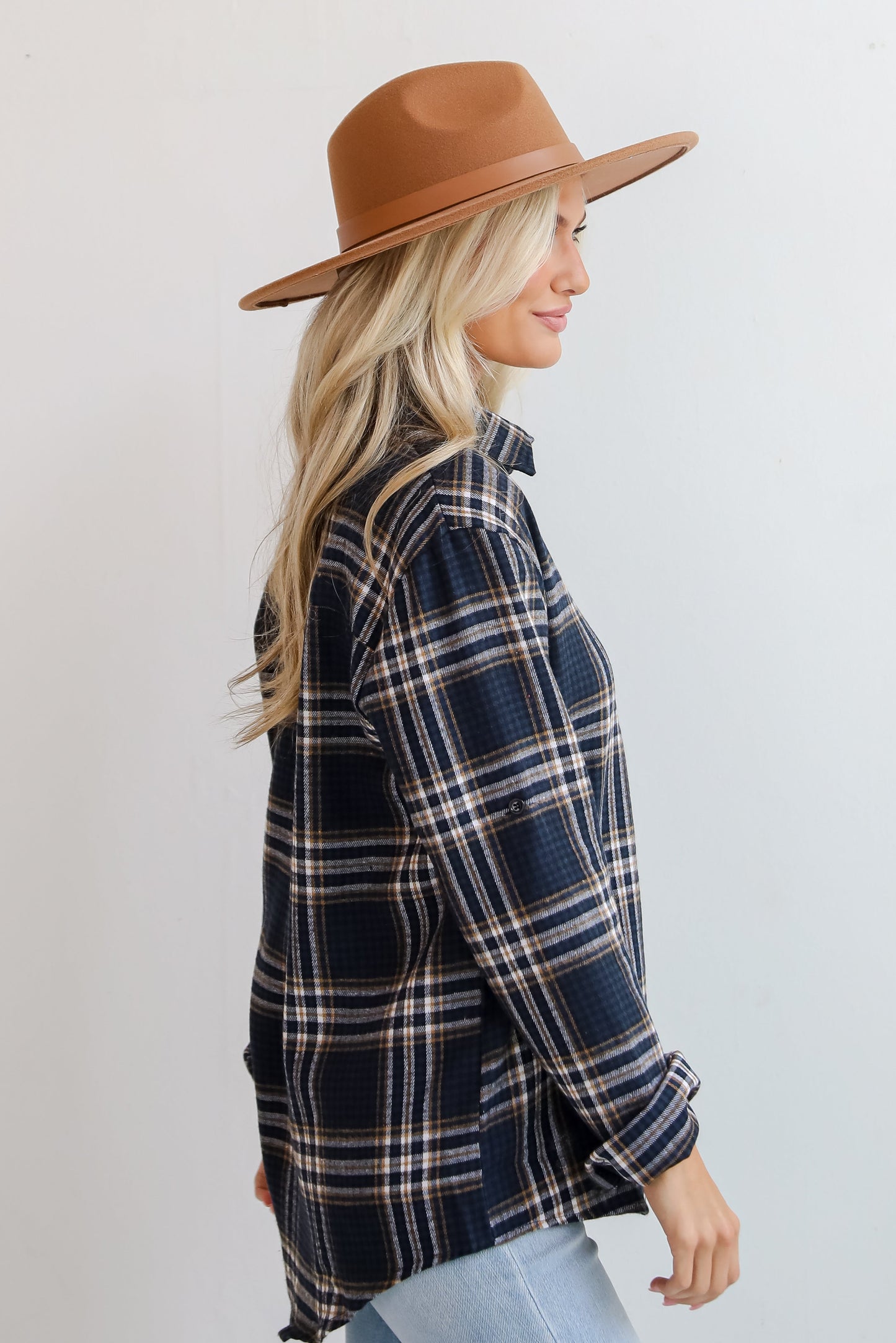 Seasonal Concept Blue Plaid Flannel