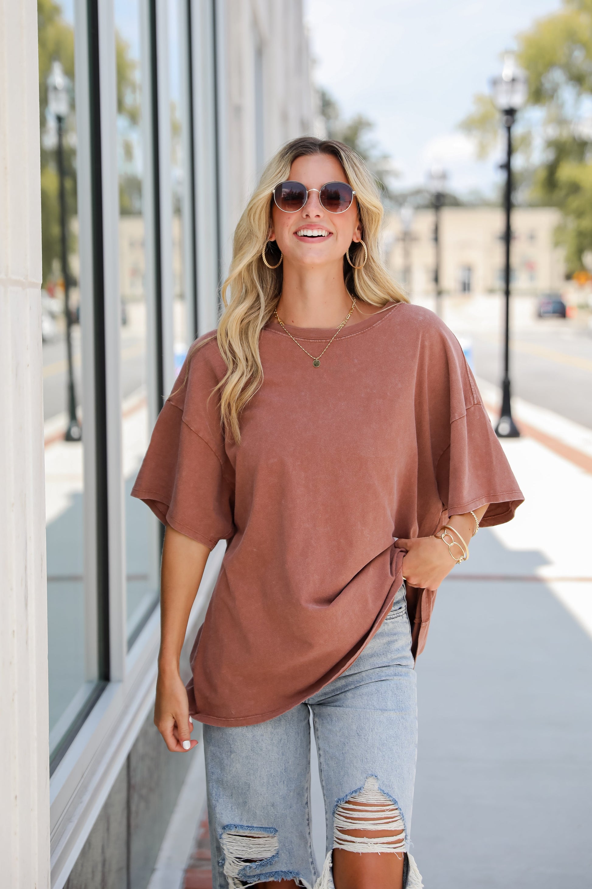 Reagan Oversized Boyfriend Tee